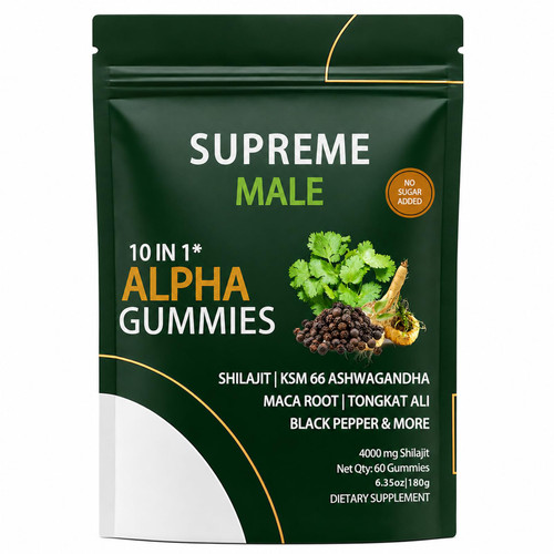 SUPREME MALE Alpha Gummies, 60 Gummies