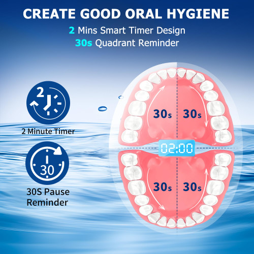 OILSAO Electric Toothbrush with Water Flosser, Advanced 2.0 Flossing Toothbrush Combo in One with 500 ML Tank & 30-Day Battery,5 Modes & 3 Speeds, for Adults, Implants, Sensitive Gum, Braces Care,Gray
