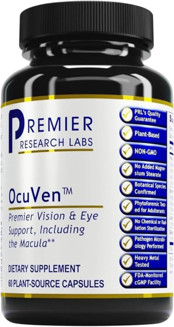 Premier Research Labs OcuVen - Lutein and Zeaxanthin Supplement, Eye Health Vitamins for Adults & Seniors, Vision Supplements, Macular Health, Eye Care - 60 Vegetarian Capsules