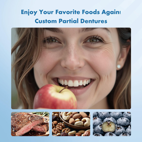 Custom Removable Dentures – Personalized Partial Denture Set for Tooth Replacement | 1–Multi-Tooth Coverage with Storage Case | Comfortable Wear for teeth (1 Tooth)