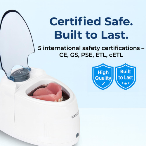 iSonic F3900 Ultrasonic Denture/Aligner/Retainer Cleaner for All Dental appliances (Machine Only)