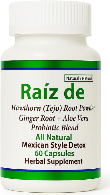 Tejocote Root Style Premium Herbal Supplement - Lab Tested for Purity - Natural and Healthy Detox and Weight Loss Support- 60 Tejocote Root en Forma de Capsulas