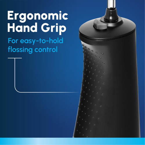 Waterpik Cordless 1100 Rechargeable Portable Water Flosser for Teeth Cleaning and Flossing, Travel, Braces Care, Healthier Gums, Waterproof for Shower, ADA Accepted, WF-30CD Black, Packaging May Vary