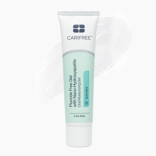 CariFree Fluoride Free Gel, Mint Flavored, Nano Hydroxyapatite Toothpaste, Neutralizes pH, Freshens Breath & Moistens Mouth, Dentist Recommended for Oral Care, (2.3 Ounce (Pack of 2), Soft Mint