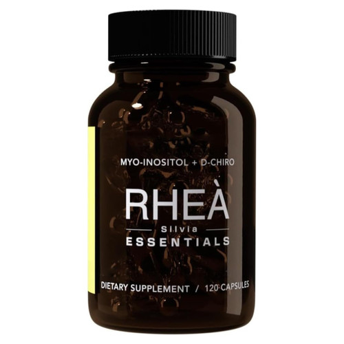 Rhea Myo-Inositol & D-Chiro Inositol Supplement for Women | 40:1 Ratio with Myoinositol, Folate & Magnesium | 120 Vegan Capsules | 30 Servings