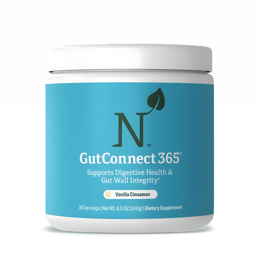 GutConnect 365 Gut Health Superfood Powder | Formulated With Slippery Elm Bark & L Glutamine | Vegan Certified | Allergen Free | Non-GMO | Soy Free | Made in the USA | 30 Servings – Vanilla Cinnamon