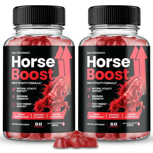 Horse Boost for Men Gummies, Official Horse Energy Boost Supplement Gummy, Maximum Strength, All Natural Formula for Daily Energy, Advanced Formula HorseBoost Health Support Reviews (2 Pack)
