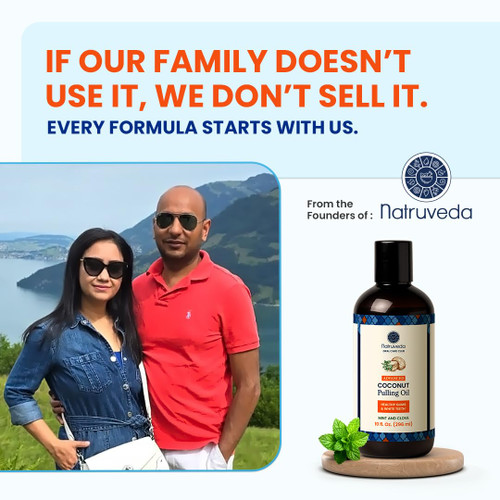 Natruveda Coconut Oil Pulling Mouthwash – 40 oz (Pack of 4), Extra Virgin Coconut Oil, Mint Flavor, Oil Pulling for Teeth & Gums, Natural Mouthwash, Whitening Oral Rinse, Ayurvedic Pulling Oil