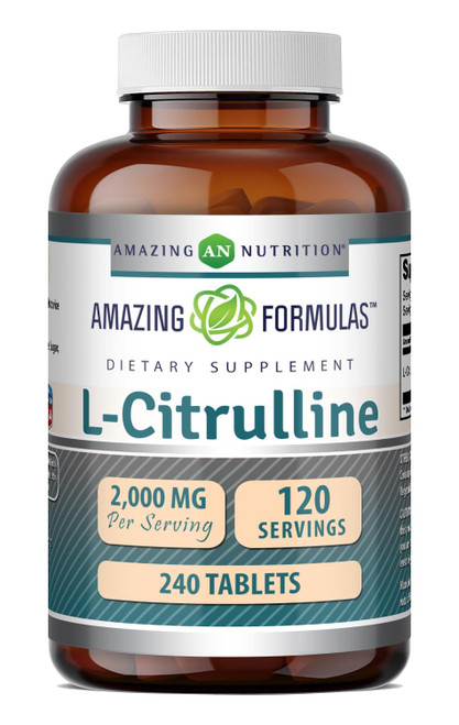Amazing Formulas L Citrulline 2000 Mg Per Serving Tablets | Amino Acid Supplement for Men & Women | Non-GMO | Gluten Free | Made in USA (240 Count)