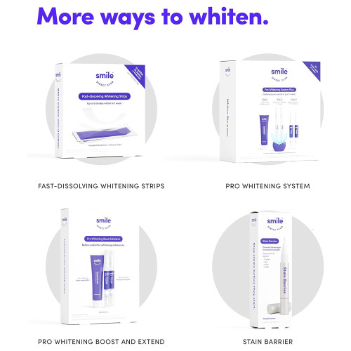 SmileDirectClub Teeth Whitening Kit - 8 1.4ml Gel Pens - Professional Strength Hydrogen Peroxide - Pain Free and Enamel Safe - Up to 9 Shades Whiter in 1 Week