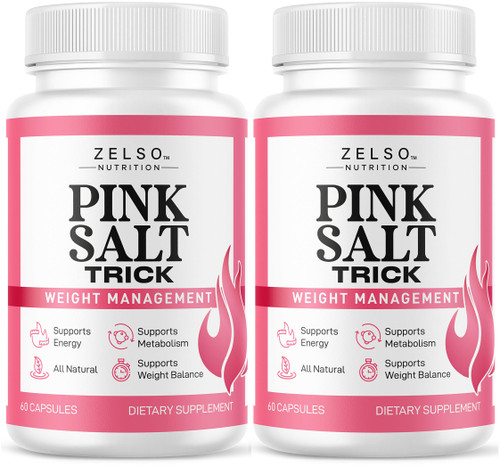 (2 Pack) Pink Salt Trick Capsules - Original PinkSalt Trick Supplement for Weight, Energy & Metabolism - All Natural Advanced Support Formula Pills Reviews, 120 Capsules for 2 Months