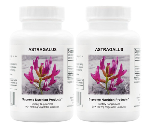 Supreme Nutrition Astragalus Supreme, 90 Pure Huang Qi Vegetarian Capsules (Pack of 2)