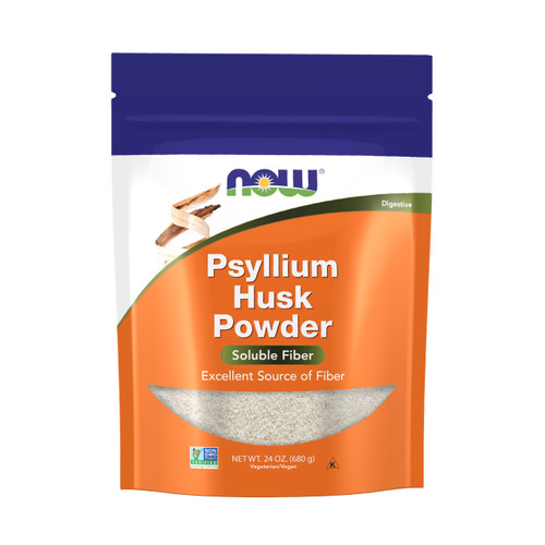 NOW Foods Supplements, Psyllium Husk Powder, Non-GMO Project Verified, Soluble Fiber, 24-Ounce