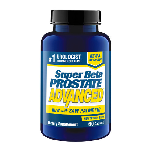 SUPER BETA PROSTATE Advanced with Saw Palmetto - Prostate Health Supplements for Men, Bladder & Urinary Support with Beta-sitosterol, Reishi, Saw Palmetto, Vitamin D, Zinc Oxide, Selenium - 60 Count