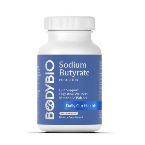 BodyBio Butyrate Sodium- Postbiotic for Gut & Digestive Support
