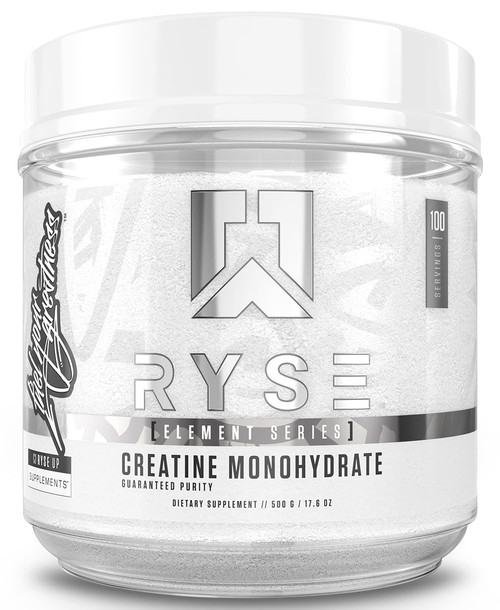 Ryse Creatine Monohydrate Powder - Unflavored - Supports Men & Women Lean Muscle Growth, Strength, Power, and Endurance - Helps Reduce Fatigue and Improve Workout Recovery - 100 Servings