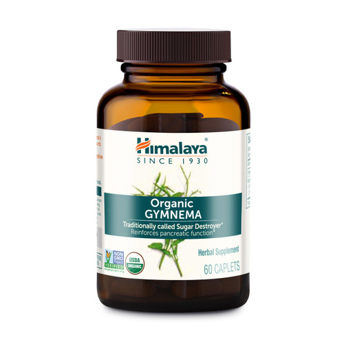 Himalaya USDA Organic Gymnema Sylvestre Extract 700mg,Gymnema Sylvestre Supplements,Herbal Glucose Metabolism Support,Gymnema Sylvestre Capsules,Non-GMO, Vegan, Gluten Free,Additive Free,60 Caplets