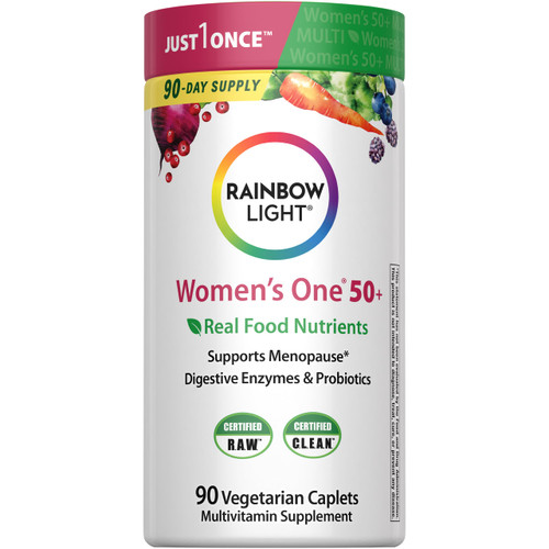 Rainbow Light Womens One + Multivitamin 50 Plus | 90 Caplets