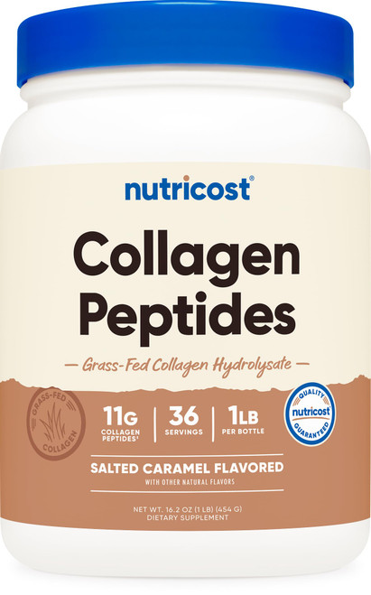 Nutricost Collagen Peptides Powder 1LB (454 G) Salted Caramel