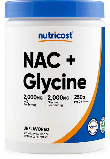 Nutricost NAC + Glycine Powder (250 Grams) Unflavored, Gluten-Free