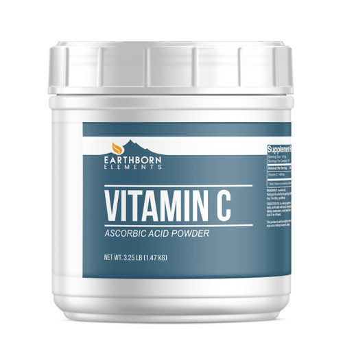 Earthborn Elements Vitamin C Powder 3.25 lb, Ascorbic Acid, Dietary Supplement