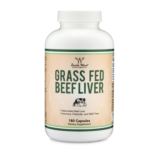 Grass Fed Beef Liver Capsules (1,000mg of Grass Fed, Desiccated Beef Liver per Serving, 180 Capsules, 3 Month Supply) Supplement for Digestion, Immune Health, Energy, and Wellness by Double Wood