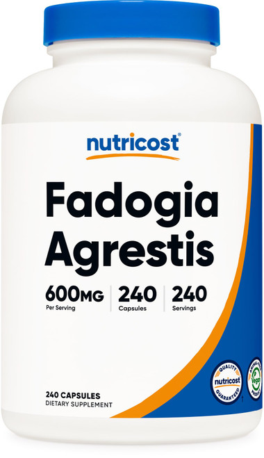 Nutricost Fadogia Agrestis 600mg Per Serving, 240 Capsules, Gluten-Free