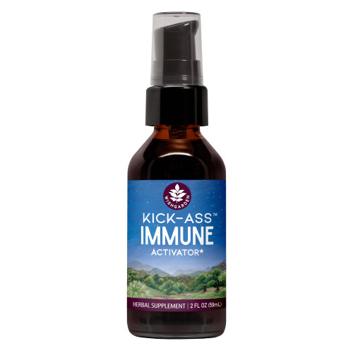 WishGarden Herbs Kick-Ass Immune Liquid Herbal Immune Support Supplement – Echinacea & Goldenseal with Elderflower (Sambucus Nigra) – Herbal Immunity Boost & Lymphatic Support Drops – Vegan – 2 oz