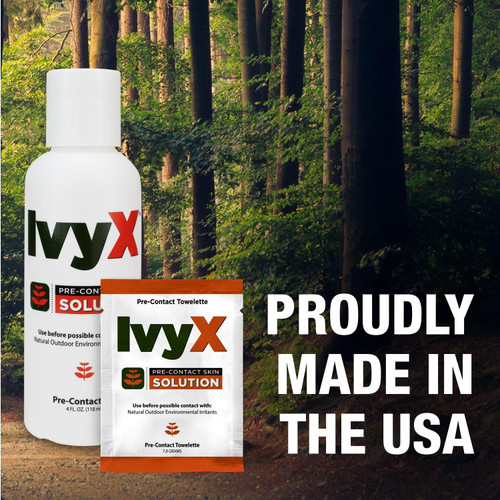 CoreTex Ivy X Pre-Contact Poison Ivy Protection Gel - 128oz. Jug of USA-Made Ivy Barrier Gel to Help Prevent Itchy Rashes from Poison Ivy, Poison Oak, & Poison Sumac - Quick Dry & Chalk-Free Formula