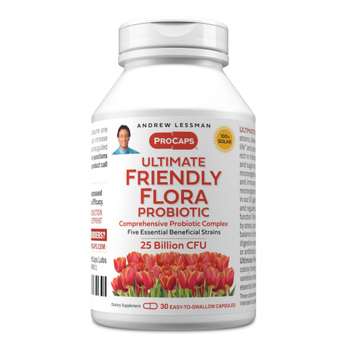 ANDREW LESSMAN ProCaps Probiotic 25 Billion CFU 30 Capsules for Women & Men