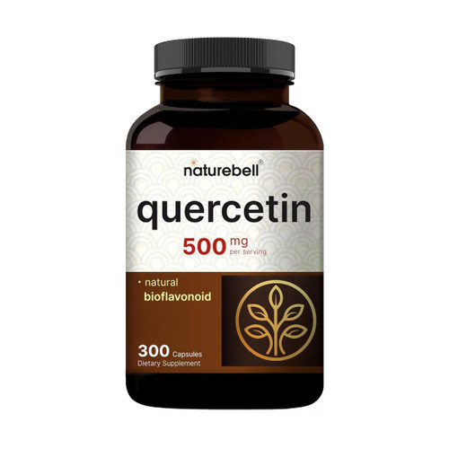 NatureBell Quercetin 500mg - 300 Capsules - Ultra Strength Supplement for Healthy Immune Support* - Dihydrate from Sophora Japonica - Bioavailable Form