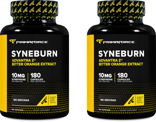 Primaforce Syneburn Supplement, 180 Capsules – Synephrine from ADVANTRA Z (Pack of 2)