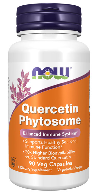Now Foods Supplements, Quercetin Phytosome 250mg, Balanced Immune System, 90 Vcaps