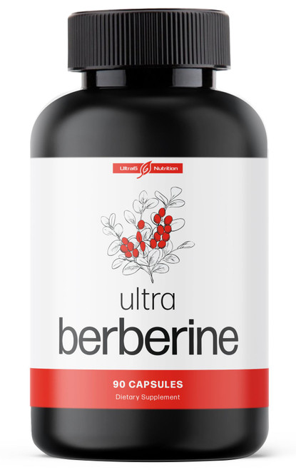 Ultra Berberine Supplement Capsules 600mg (1200mg to 1800mg Daily) – Pure Berberine HCL Supplement to Support Metabolism & Daily Vitality – Vegan, Gluten-Free Diet Supplements (90 Capsules)