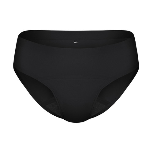 KNIX Super Leakproof Bikini - Period Underwear for Women - Machine Washable, Reusable - Black, X-Small (1 Pack)