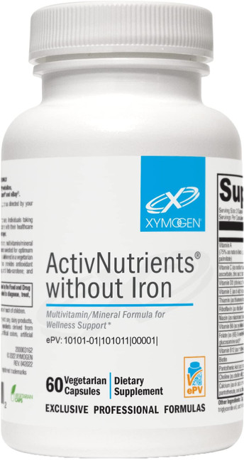XYMOGEN ActivNutrients Without Iron, 60 Count
