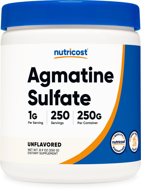 Nutricost Pure Agmatine Sulfate Powder - 250 Grams