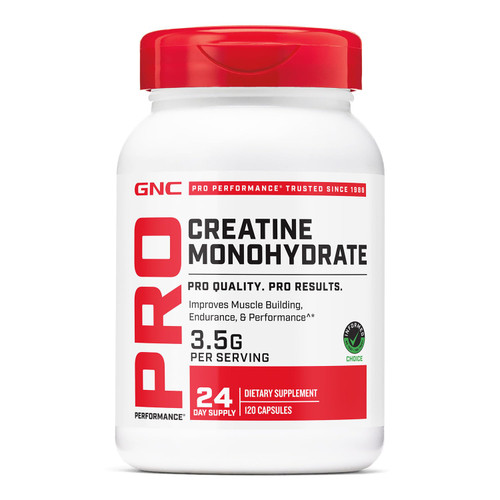 GNC Pro Performance Creatine Monohydrate, 3.5g, 120 Capsules