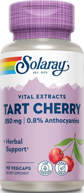 Solaray Tart Cherry Fruit Extract 850 mg, 90 VegCaps
