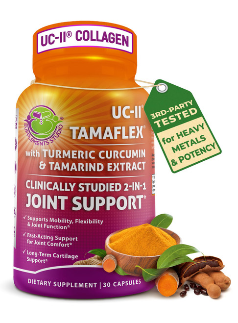 Joint Health Supplement with UC-II® Collagen & TamaFlex® Turmeric, Tamarind
