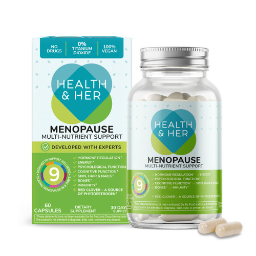 Health & Her Menopause Supplement, Multivitamin for Women, 30 Day Supply