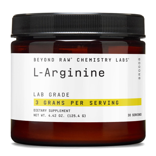 BEYOND RAW GNC Chemistry Labs L-Arginine Powder, 30 Servings