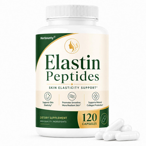 Elastin Peptides Skin Tightening Formula, 120 Capsules Elastin Supplements