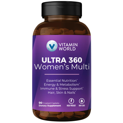 Vitamin World Ultra 360 Multivitamin for Women, Hair, Skin & Nails Support
