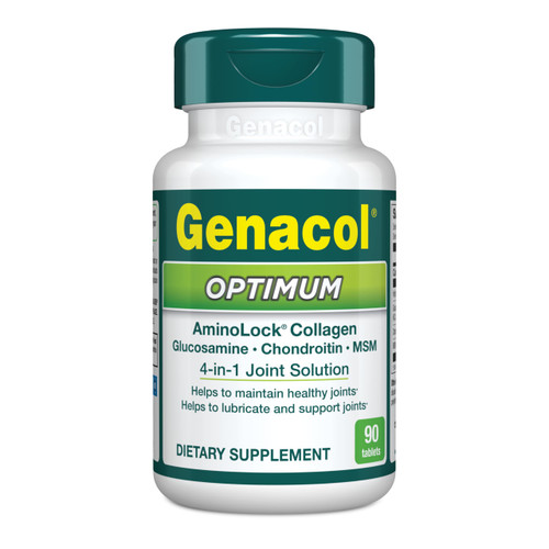Genacol Optimum – Glucosamine, Chondroitin, MSM & Collagen, 30-Day Supply