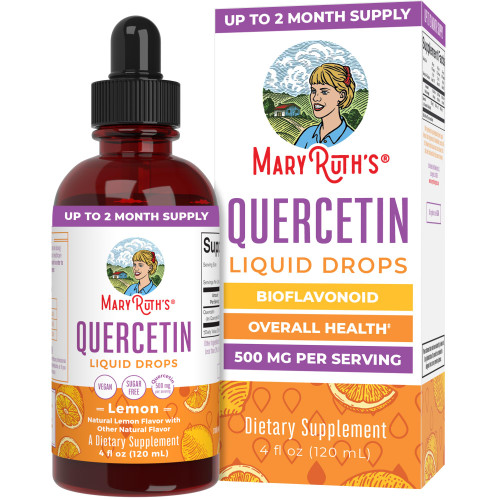 MaryRuth's Quercetin Liquid Drops, Sugar Free, 4 Fl Oz, Bioflavonoid