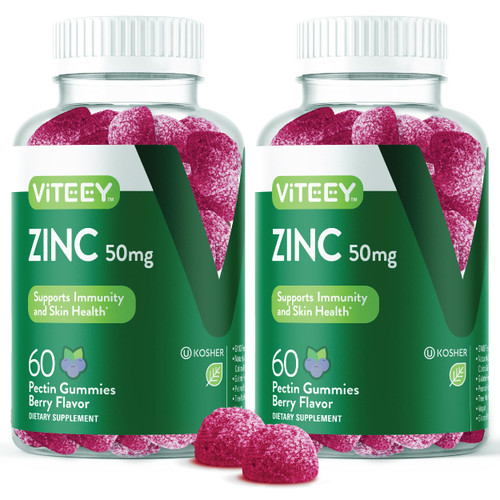 Viteey Zinc Gummies for Men and Women - Zinc Supplements 50mg