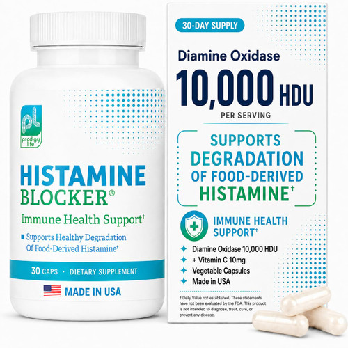 DAO Enzyme - 10,000 HDU per Capsule with Vitamin C - 30 Day Supply