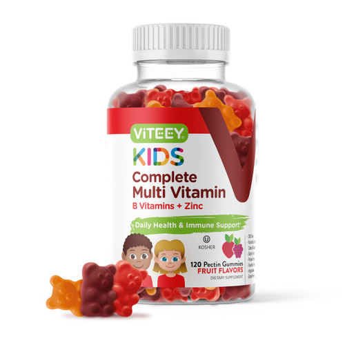 Viteey Kids Multivitamin Gummies, Complete Daily Essential Kids Vitamins