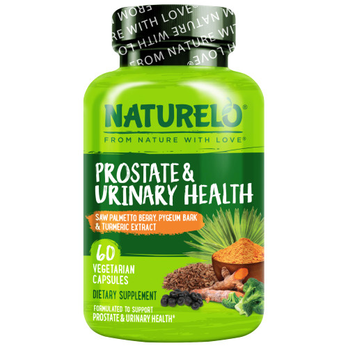 NATURELO Prostate & Urinary Health with Saw Palmetto, 60 Capsules